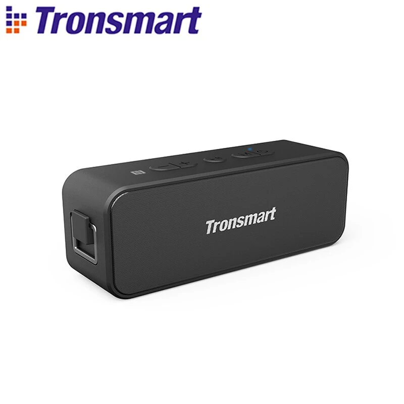 Tronsmart T2 Plus Speakers Bluetooth Outdoor Portable Wireless with Waterproof IPX7 NFC 24H Playtime Micro SD for Lenovo Phone