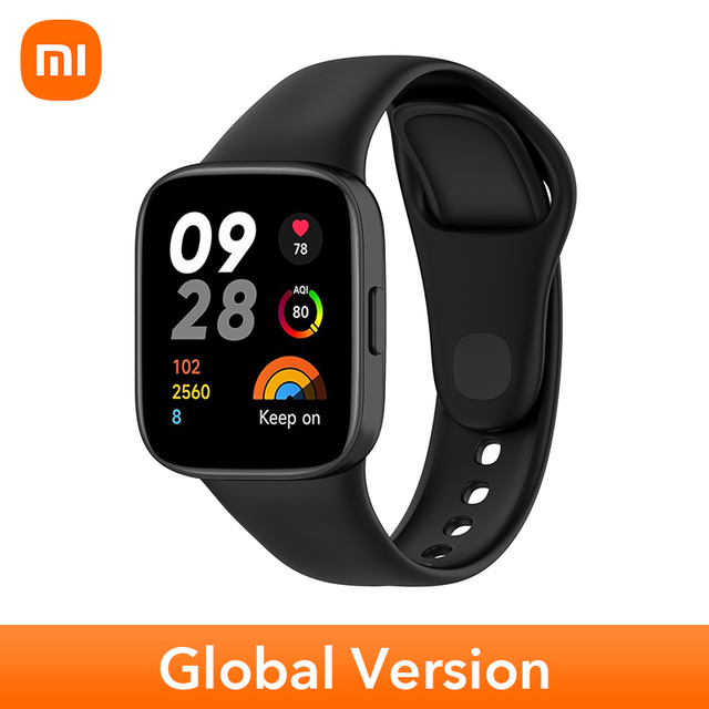 Xiaomi Redmi Watch 3 Smart Watch Supports Bluetooth®️ phone call Large 1.75" AMOLED display 5ATM Chinese Smartwatch