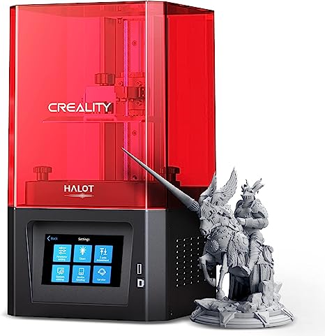 Creality Halot-One Resin 3D Printer, 6" Monochrome LCD Screen UV Resin Printers with High-Precision Integral Light Source Fast Printing WiFi Control Dual Cooling & Filtering System Easy Slicing