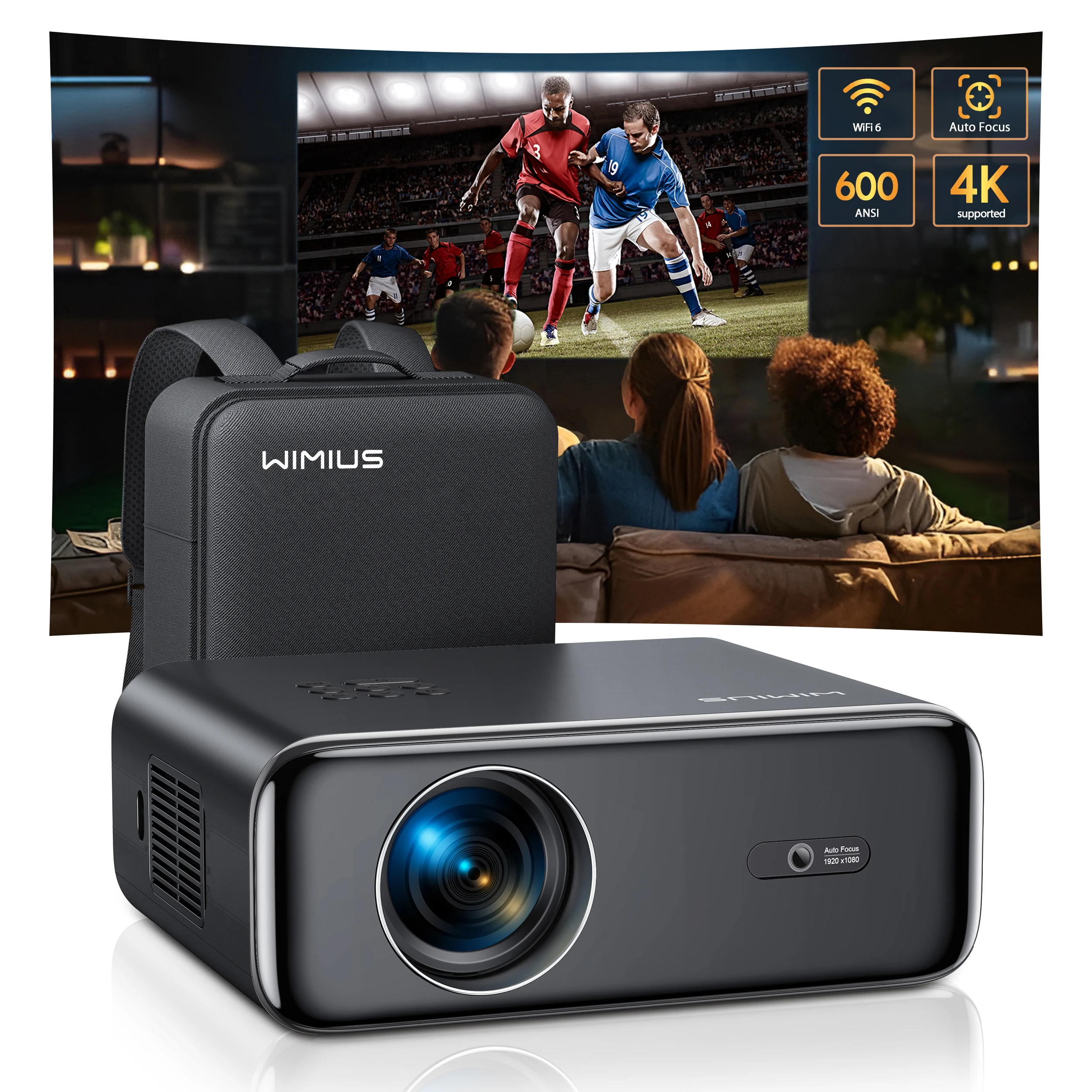 WiMiUS Auto Focus/4K Projector 10 Best 4k Projectors on Aliexpress