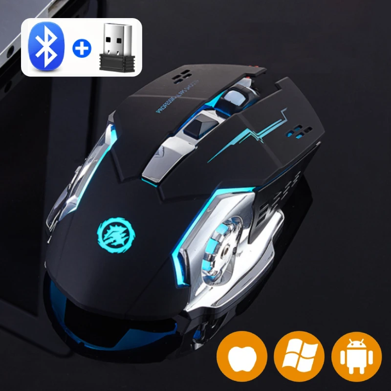 KEBETEME Rechargeable Wireless Mouse Gaming Wireless Gaming Mouse